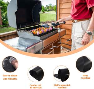 Tapis de gril de barbecue antiadhésif de haute qualité résistant à la chaleur et réutilisable accessoires de grilles à gaz emballage de vente par correspondance pratique - Product Image 6