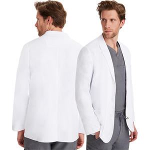 Bata de laboratorio Grande y Pequeña para hombre, uniforme de hipopótamo médico de longitud corta, uniforme de enfermera estampado de manga larga para uso hospitalario, tienda de recordatorios - Product Image 6