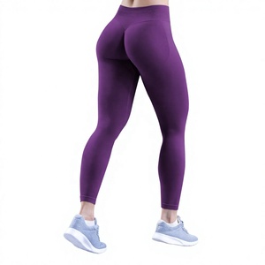 Custom Quick Dry Fitness <b>Leggings</b> OEM ODM High Elasticity Sport Tights Mid Waist Spandex/Nylon Wholesale Pants Bottom - Product Image 1