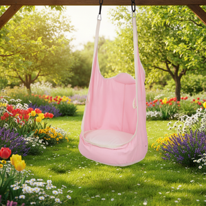 CE and CPC Certified <strong>Sensory</strong> <strong>Swing</strong> Attachment Cloth Pod <strong>Swing</strong> in Pink White with 80kg Capacity <strong>for</strong> <strong>Adults</strong> - Product Image 5