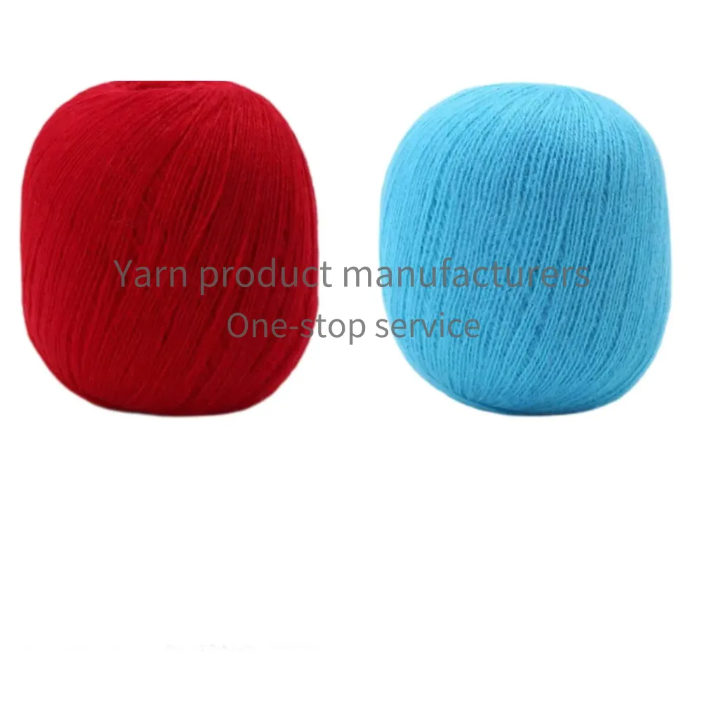 High Toughness Dyed Acrylic Wool Yarn White Embryo Yarn for Knitting Crochet Sewing Thread for DIY Hand Woven Crafts