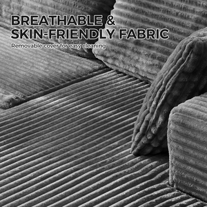 Divano Letto Modulare a L di Alta Qualità, Moderno, Componibile, <span class=keywords><strong>Verde</strong></span>, per Soggiorno di Appartamento, in Tessuto Chenille - Product Image 5