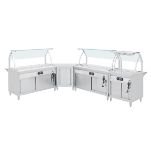 Electric Heavy-Duty 304 Stainless Steel Commercial Bain Marie Soup <b>Warmers</b> Temperature Control Large Capacity <b>Buffet</b> Heater - Product Image 1