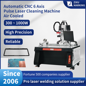 Machine de nettoyage laser à impulsions CNC 6 axes haute puissance, refroidie par air, 500W, pour traitement avant et <span class=keywords><strong>après</strong></span> soudage, élimination des revêtements - Product Image 2