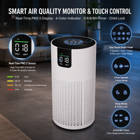 Penjernih Udara Rumah Tangga Grosir Luchtreiniger Filter HEPA H13 Kontrol Sentuh Layar Panel Besar Penjernih Udara untuk Rumah