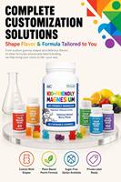 Gummies de magnésium pour enfants OEM ODM 100mg saveur naturelle de baies pour les 4 ans et plus Favorise le sommeil paisible et le développement osseux Fabricant sur mesure