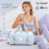 Sac de sport OEM de haute qualité, irisé, pour femmes et hommes, imperméable, avec compartiment à chaussures, pour le fitness, les sports et les voyages