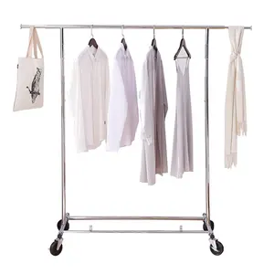 New Design Modern Metal Clothes Hanging Rail And Hook Clothing Coat Dress Shirt Garment Stand standing coat rack