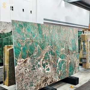 Yushi sang trọng Amazonit màu xanh lá cây quartzite bàn ăn nhà máy trực tiếp nhà biệt thự khách sạn tính năng tường Countertop - Product Image 1