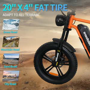 Vélo électrique puissant pour adultes, 48V 500W, autonomie longue portée 36-45 km, vélo tout-terrain électrique - Product Image 6