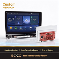 Autoradio Android BQCC 10 pouces avec écran IPS, lecteur multimédia MP5, Carplay, Mirrorlink, RDS, BT, FM, GPS, stéréo de voiture coloré, universel