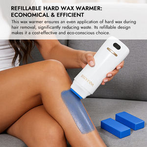 Chauffe-cire portable 2-en-1 pour cartouches et cire roll-on, chauffe rapidement en 20 minutes, prêt pour les granulés de cire dure - Product Image 5