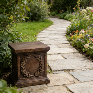 Colonne décorative en résine pour jardin, motif <span class=keywords><strong>laurier</strong></span>, style européen, fontaine de cour, faite à la main et peinte à la main, pour dropshipping - Product Image 2