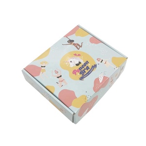 Logotipo personalizado impreso <span class=keywords><strong>paquete</strong></span> plano plegable corrugado troquelado caja de envío - Product Image 3