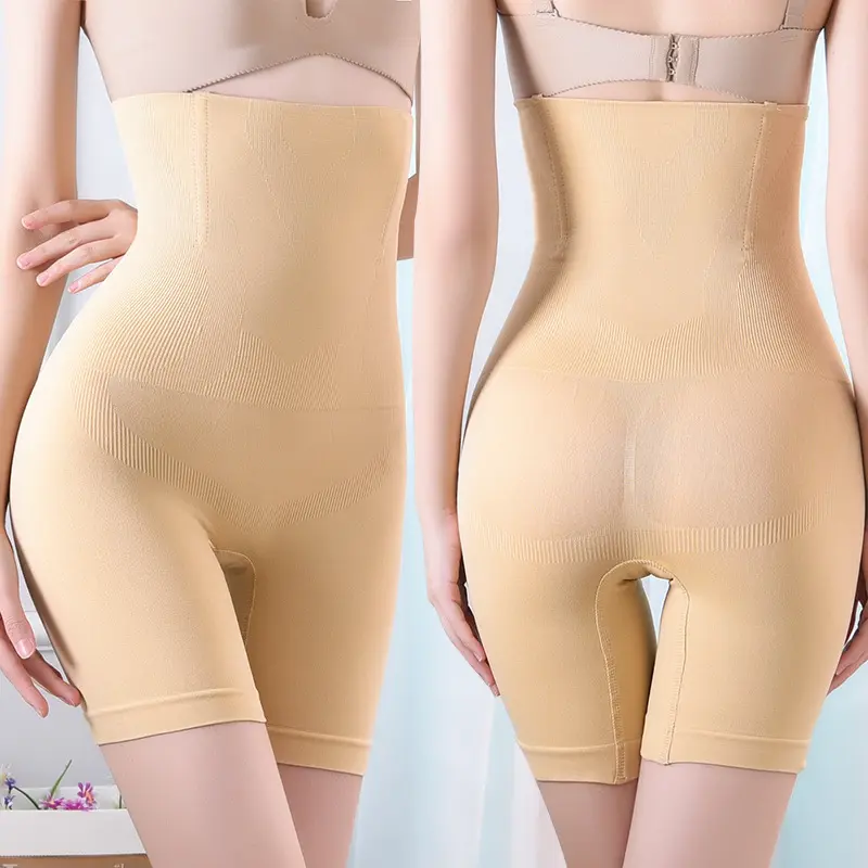 FF2567 Ropa interior de control de barriga de alta compresión Boyshorts Pantalones cortos moldeadores de cintura alta para mujeres