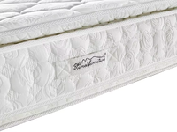 Matelas hybride Euro Top à ressorts, mousse confortable, latex naturel, fermeté moyenne, respirant, orthopédique, compressé sous vide, enroulé en boîte pour lit