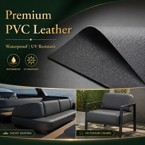 Tissu vinyle imperméable en cuir PVC de qualité marine pour sièges de bateaux et yachts - Product Image 5