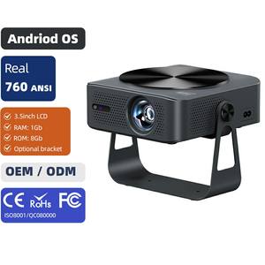 โปรเจคเตอร์เลเซอร์ AI ปี 2026 ระบบแอนดรอยด์ 4K 1080P LCD สมาร์ททีวี รองรับ Google WIFI บลูทูธ ความสว่างสูง สำหรับดูกลางวัน ฉายระยะใกล้ รุ่น AUN A005 - Product Image 1