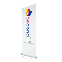 Support de bannière rétractable personnalisé mobile portable pour affichage de la publicité extérieure intérieure