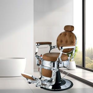 Grossistas Estilo Antigo Marrom Alumínio Fundido Barbearia Hair Styling <span class=keywords><strong>Chair</strong></span> Salon Barber <span class=keywords><strong>Chair</strong></span> Para Venda - Product Image 3