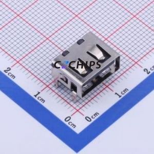U-<b>A</b>-24DD-W-14 <b>USB</b> Connector SMD Connector ( Connector Type: Type-<b>A</b> )( Protocol Standard: <b>USB</b> <b>2.0</b> )( Gender: Female ) - Product Image 1