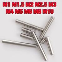 Goupille à ressort rainurée trempée et rectifiée BOSS DIN 6325 en acier à roulements SUJ2, finition brillante, diamètre 10 mm, longueur 50 mm