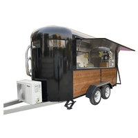 Remorque de restauration rapide Mobile, camion de nourriture de café, remorque de nourriture personnalisée à vendre