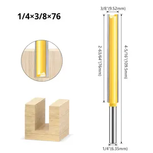 <span class=keywords><strong>Fraise</strong></span> droite à double tranchant, 6 dents, tige <span class=keywords><strong>de</strong></span> 1/4 pouce, rallonge <span class=keywords><strong>pour</strong></span> machine à travailler le bois, <span class=keywords><strong>fraise</strong></span> à rainurer à 6 dents, rallonge - Product Image 6