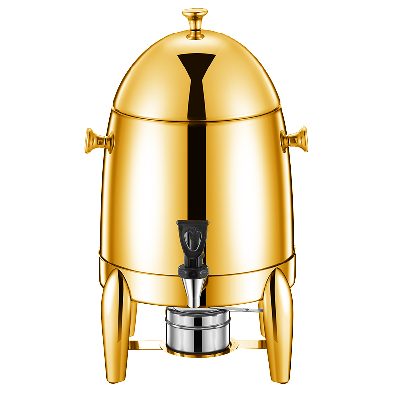 Seau en acier inoxydable doré