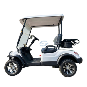 Carrito de Golf Eléctrico Blanco de 2 Plazas con Toldo, Certificado CE, Alcance de 90 km, Vehículo Todoterreno para Turismo - Product Image 3