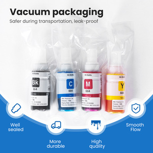 Tinta de Recarga Compatible de Alta Calidad <span class=keywords><strong>664</strong></span> para <span class=keywords><strong>Epson</strong></span> T664 L300 L310 L355 L360 L365 L380 L386 L455 L486 L565 L1300 L655, Tinta de Colorante de 70 ml - Product Image 2