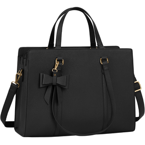 <span class=keywords><strong>Bolso</strong></span> de mano ligero personalizable para ordenador portátil de negocios profesional para <span class=keywords><strong>mujer</strong></span>, impermeable, de cuero PU, con cremallera, diseño de maletín sencillo - Product Image 1
