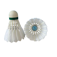 ST NO 7 Balles de badminton hybrides personnalisées - Plumes naturelles Haute durabilité Ultra-légères Plumes droites Vol stable