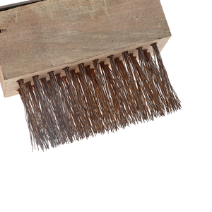 Grattoir en fil d'acier inoxydable personnalisable OEM, qualité industrielle/DIY, manche en bois, prix compétitif, pour le désherbage et le nettoyage - Product Image 5