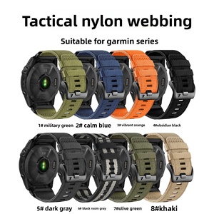 Correa táctica de nailon de liberación rápida con hebilla de acero inoxidable para relojes <span class=keywords><strong>Garmin</strong></span> <span class=keywords><strong>Tactix</strong></span> <span class=keywords><strong>7</strong></span> <span class=keywords><strong>Pro</strong></span> y Fenix 8 - Product Image 6