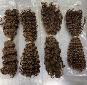 Capelli Ricci Premium per Treccine, Dreadlock e Twists, Estensioni di Capelli Remy Super Double Drawn Senza Trama, Ciocche Naturali - Product Image 1