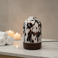 Diffuseur d'huiles essentielles électrique en verre artistique, diffuseur d'arômes ultrasonique, humidificateur à brume froide, décoration d'intérieur