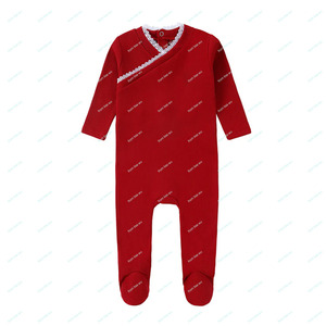 Di alta qualità per bambini ragazzo e ragazza in pigiama in maglia di cotone <span class=keywords><strong>rosso</strong></span> Legging due pezzi indumenti da notte Set per bambini autunno inverno - Product Image 3
