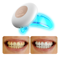 Kit de blanchiment dentaire personnalisé avec logo, lampe LED bleue à 16 ampoules, appareil de blanchiment dentaire LED avec étui de rangement