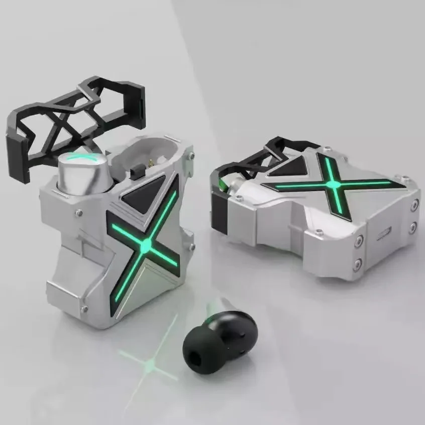 Leadingplus уникальный дизайн Hifi стерео Kirsite металлические светодиодные игровые спортивные Bluetooth 5,3 беспроводные наушники-вкладыши наушники ожерелье