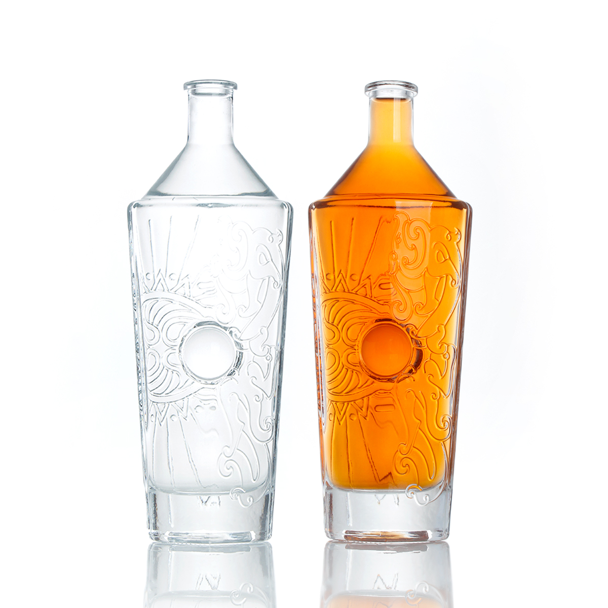 bohemia ガラス ウィスキービン 高級酒瓶ガラス500ml700mlウイスキーラムウォッカ酒ジンスピリット