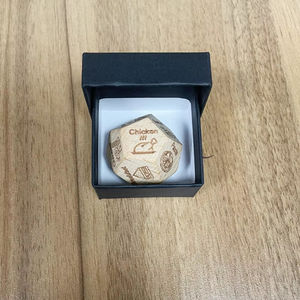 Dados de Madera con Rayas Divertidos y Portátiles para Parejas, Juego de Decisión de Comida, Regalo para Navidad, Cumpleaños, San Valentín - Product Image 2