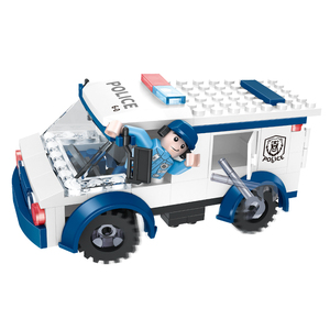 COGO 172 Cái Cảnh Sát Xây Dựng Khối Xây Dựng Giáo Dục Gạch Nhỏ Thông Minh Juguetes De Nina Đồ Chơi - Product Image 3