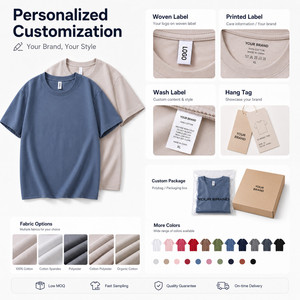 Wholesale High Quality Blank T Shirt Short Sleeve Plain Crew Neck T-shirt for Custom Logo Printing - Product Image 5