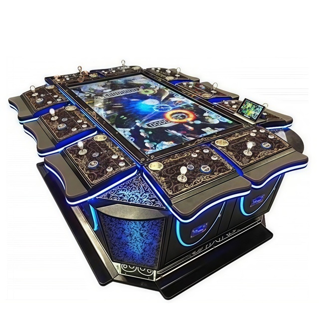 Arcade Game Room Fishing Shooting Game Machine 10 Player 86 Inch Fish Game Table with Bill Acceptor and Printer Option