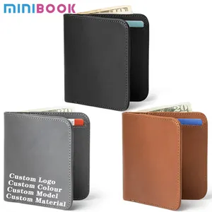 Mini book — couverture de passeport en cuir Pu, porte-cartes de crédit, portefeuille avec Logo personnalisé, porte-passeport, pour voyage, vente en gros, Rfid