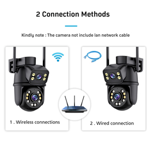 กล้องวงจรปิด IP Dome PTZ แบบไร้สายอัจฉริยะกลางแจ้ง6MP การมองเห็นในเวลากลางคืนแบบสีเต็มรูปแบบระบบติดตามอัตโนมัติกล้องวงจรปิดรักษาความปลอดภัยแบบ WiFi icsee PTZ - Product Image 5