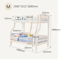 Спальная кровать для детей и взрослых, экологически чистая кровать для семьи, простой дизайн, двухъярусная кровать для большинства клиентов