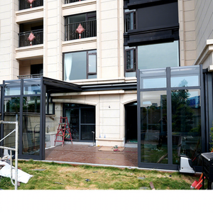 Trade Assurance Personalizado Four Seasons Sunroom Popular Patio exterior recinto con diseño retráctil Cubierta de aluminio <span class=keywords><strong>para</strong></span> patio - Product Image 1