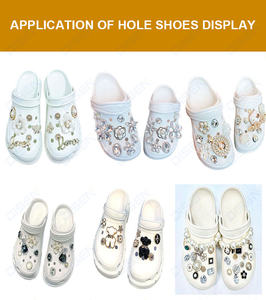 Machine à boucle de chaussure avec trou de clouage entièrement automatique Bouton décoratif Vente en gros Hommes Femmes <span class=keywords><strong>Crocs</strong></span> Chaussures Sandales Machines de fabrication - Product Image 3